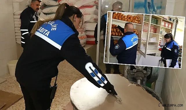 Haliliye'de zabıta fırın ve unlu mamulleri denetledi