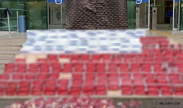 Urfa'da kaçakçılık operasyonu! Binlerce paket ele geçirildi!