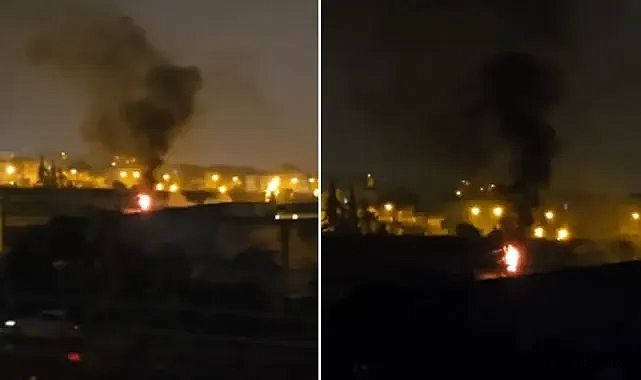 Gökyüzünü aydınlattı! Urfa'da trafo cayır cayır yandı!