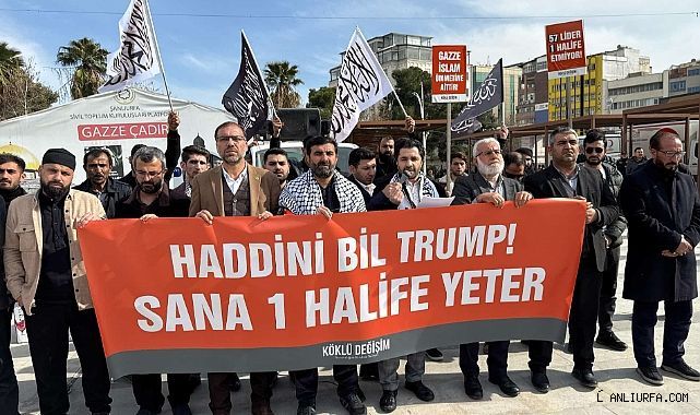 Şanlıurfa'da Trump'a Tepki:
