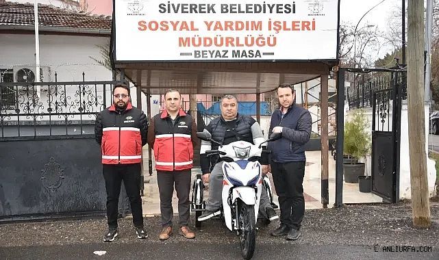 Siverek Belediyesinden engellilere motosiklet desteği