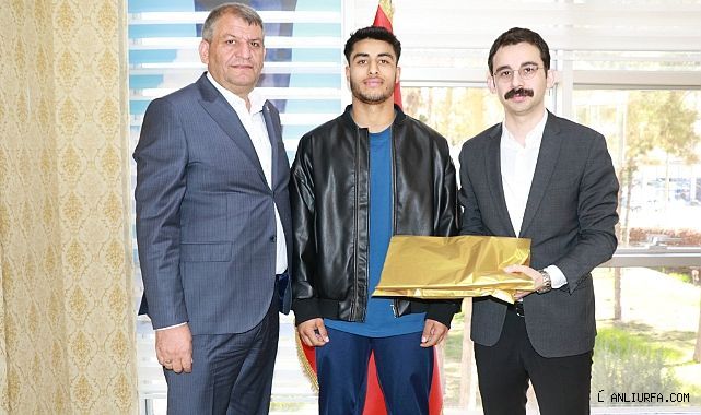 Milli Sporcu Muhammed Bilal Okay'dan Başkan ve Kaymakama Ziyaret