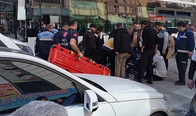 Şanlıurfa'da yolun karşısına geçmeye çalıştı! Otomobil çarptı!