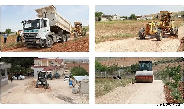 Haliliye Belediyesi Kırsal Mahallelerde Konforlu Yol Çalışmalarını Sürdürüyor