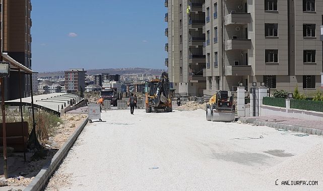 Karaköprü Doğukent 'te üst yapı çalışmaları sürüyor