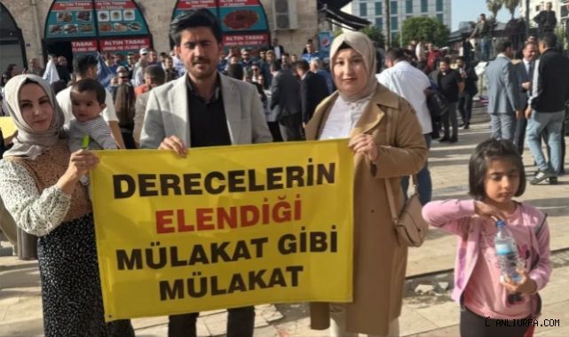 Mülakat mağduru öğretmenler Urfa’da sahadaydı!