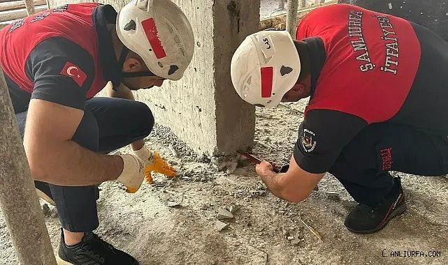 Şanlıurfa'da beton kolon altında mahsur kaldı! İtfaiye kurtardı!