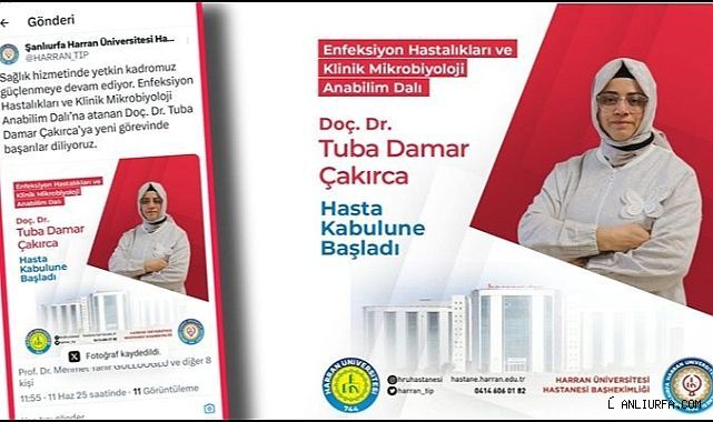 Doç. Dr. Tuğba Damar Çakırca Hasta Kabulüne Başladı
