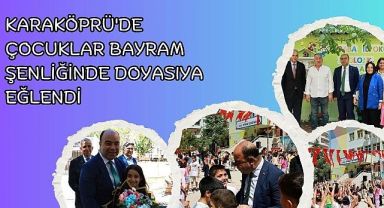 Karaköprü'de Çocuklar Bayram Şenliğinde Doyasıya Eğlendi