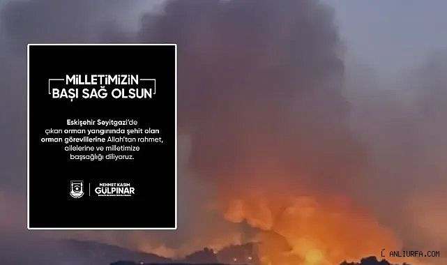 Eskişehir'de 10 şehit! Şanlıurfa Büyükşehir Belediyesi'nden başsağlığı mesajı!