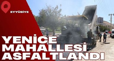 Eyyübiye'de Altyapısı Tamamlanan Yollar Asfaltlanıyor