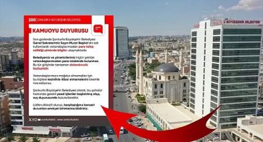 Şanlıurfa Büyükşehir Belediyesi'nden Dolandırıcılık Uyarısı