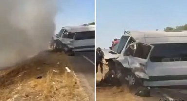 Urfa'da feci kaza! 2 kişi yanarak can verdi!