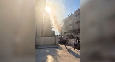 Urfa'daki inşaatta yangın!