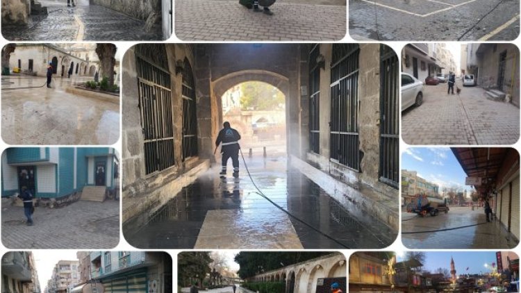 Eyyübiye'de Temizlik Çalışmaları Aralıksız Devam Ediyor