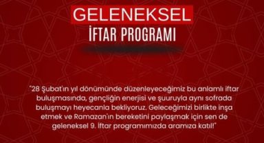 Şanlıurfa'da Geleneksel İftar Programı Gençlerle Buluşuyor