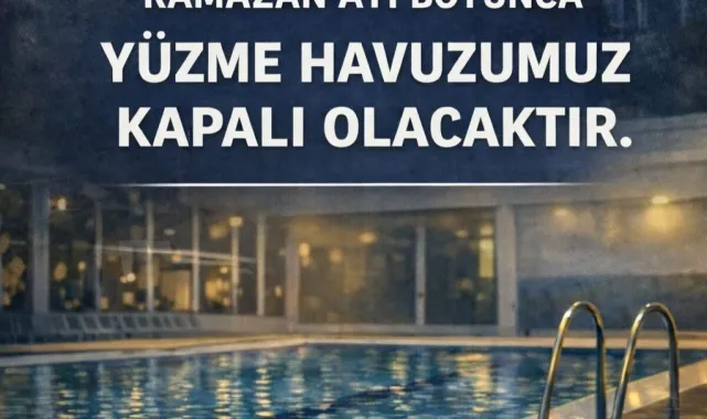 Siverek Yüzme Havuzu Ramazan Ayı Boyunca Kapalı Olacak