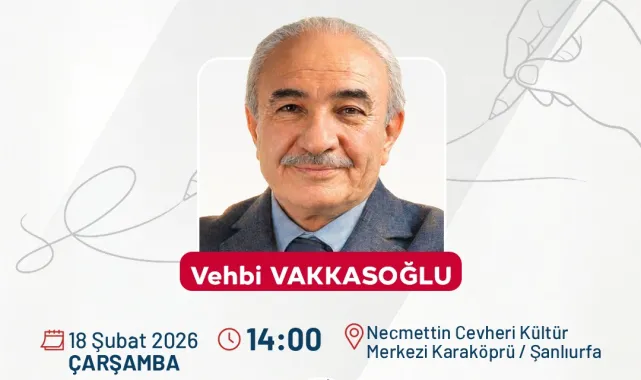 Vehbi Vakkasoğlu Karaköprü'de İmza Günü Düzenleyecek