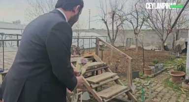 Ceylanpınar'da 8 Mart'ta Kadınlara Çiçek ve Fidan Hediyesi