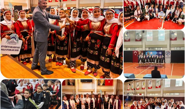Eyyübiye Belediyesi Halk Oyunları Ekibi Şanlıurfa'da Dereceye Girdi