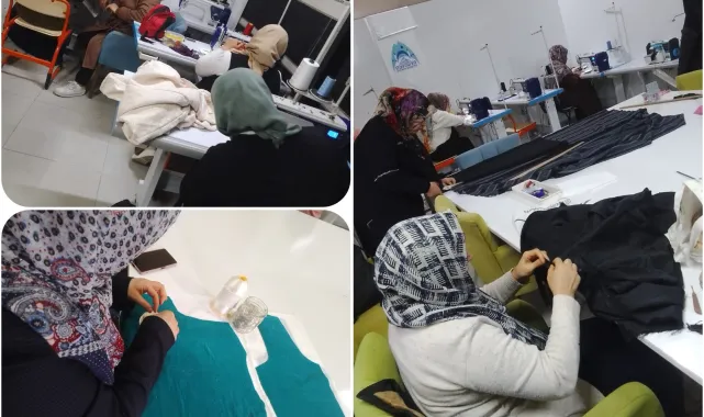 Eyyübiye'de Hanımlar Otağı'nda Dikiş, Nakış ve Örgü Kursları Devam Ediyor