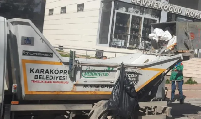 Karaköprü Belediyesi Ekipleri Hafta Sonu da Temizlik İçin Sahada