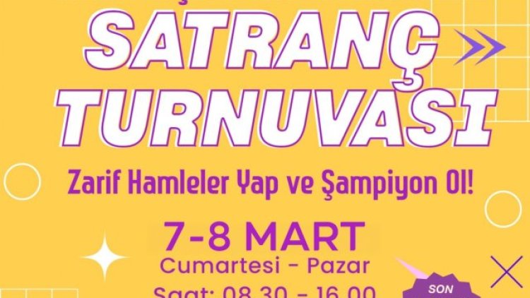 Şanlıurfa'da Kadınlar Satranç Turnuvası İçin Son Başvuru Günü Bugün