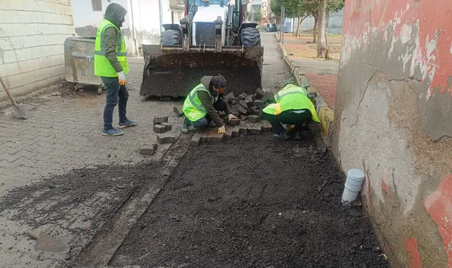 Viranşehir'de Kale Mahallesi 80. Sokak'ta Kilitli Parke Taşı Onarımı Başladı