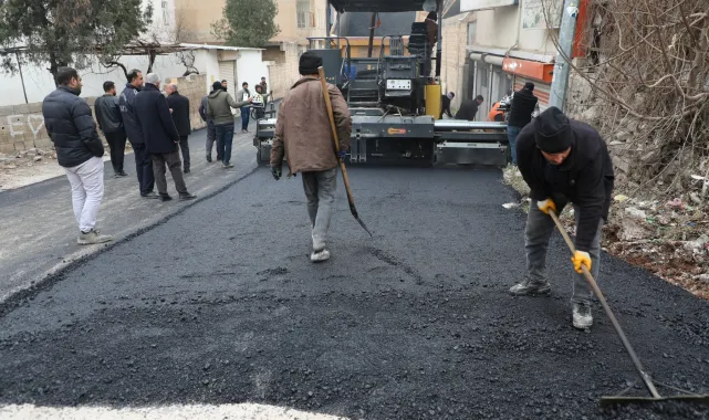 Viranşehir'de Selahaddin Eyyubi Mahallesi'nde Asfaltlama Çalışmaları Sürüyor