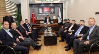 AK Parti Şanlıurfa İl Başkanı Günbegi'den Milletvekili Yazmacı'ya Ziyaret