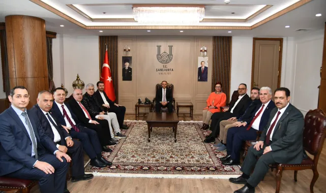 Basın İlan Kurumu Heyeti Şanlıurfa Valisi Hasan Şıldak'ı Ziyaret Etti