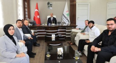 Başkan Çiftçi, UTOK15 Kongresi İçin Harran Üniversitesi Heyetiyle Buluştu