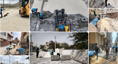 Eyyübiye'de Direkli ve 15 Temmuz Mahallelerinde Yol Yapım Çalışmaları Devam Ediyor