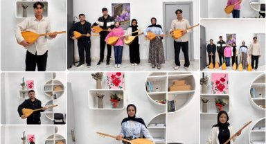 Eyyübiye'de Gençlere Bağlama Hediye Edildi