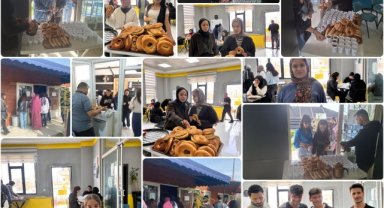 Eyyübiye'de Öğrencilere Sınav Öncesi Simit ve Çay İkramı