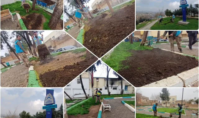 Eyyübiye'de Parklara Ara Ekim Çalışmaları Aralıksız Sürüyor