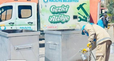 Haliliye'de Konteynerler Gezici Atölye ile Yenileniyor