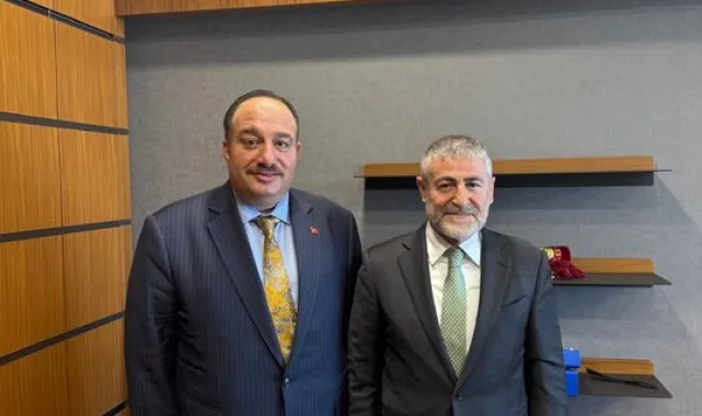 Salih Ekinci, Nureddin Nebati'yi TBMM'de Ziyaret Etti