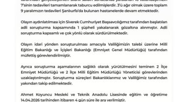 Şanlıurfa Valiliği'nden 14 Nisan Basın Açıklaması