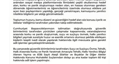 Şanlıurfa Valiliği'nden 17 Nisan Basın Açıklaması