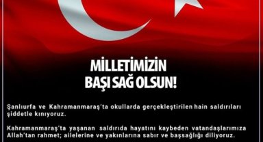 Şanlıurfa ve Kahramanmaraş Okullarına Hain Saldırı: İl Sağlık Müdürlüğü'nden Kınama