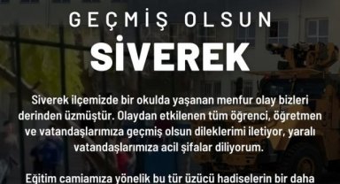 Siverek'teki Okulda Yaşanan Üzücü Olay Sonrası Viranşehir'den Geçmiş Olsun Mesajı