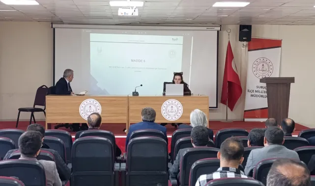 Suruç'ta Eğitim Değerlendirme Toplantısı: BİGEP Gündemdeydi
