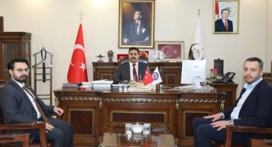 Viranşehir Kaymakamı Kemal Ülkü'den AK Parti Gençlik Kolları Üyesi ve Yapı Denetim Birliği Başkanı'na Ziyaret