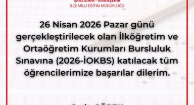 Viranşehir'de Bursluluk Sınavı Heyecanı: Milli Eğitim'den Öğrencilere Başarı Dileği