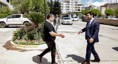 Ceylanpınar Heyeti, Viranşehir Belediye Eşbaşkanı Serhat Dicle İnan'ı Ziyaret Etti