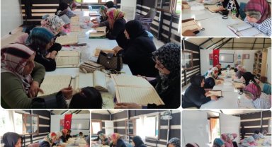 Eyyübiye'de Ayşe Ana Hanımlar Otağı'nda Kur'an Kursu Devam Ediyor
