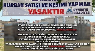 Eyyübiye'de Kurban Satış ve Kesimi Yasaklandı