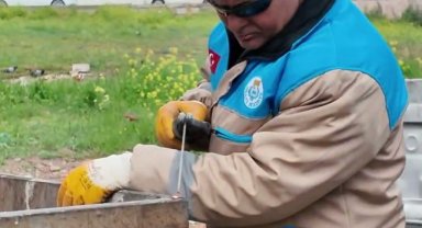 Haliliye'de Çöp Konteynerleri Gezici Atölyede Bakımdan Geçiyor