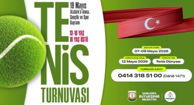 Karaköprü'de 19 Mayıs Tenis Turnuvası Başlıyor